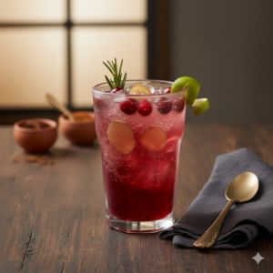 Cranberry Ginger Fizz
