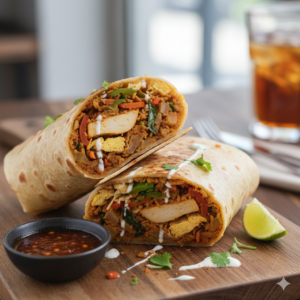 Kottu Chicken Wrap