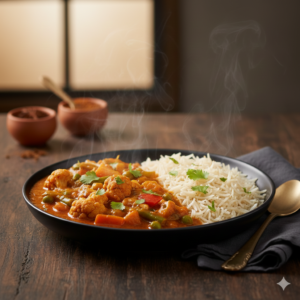 Mix Vege Curry & Rice